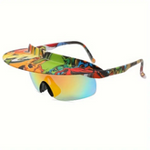 shamofeng-Fashion Dazzling Colorful Personalized Hooded Sunglasses